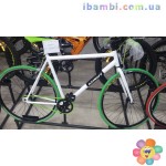 Велосипед Azimut Fix Gear bike-1 28" бело зеленый